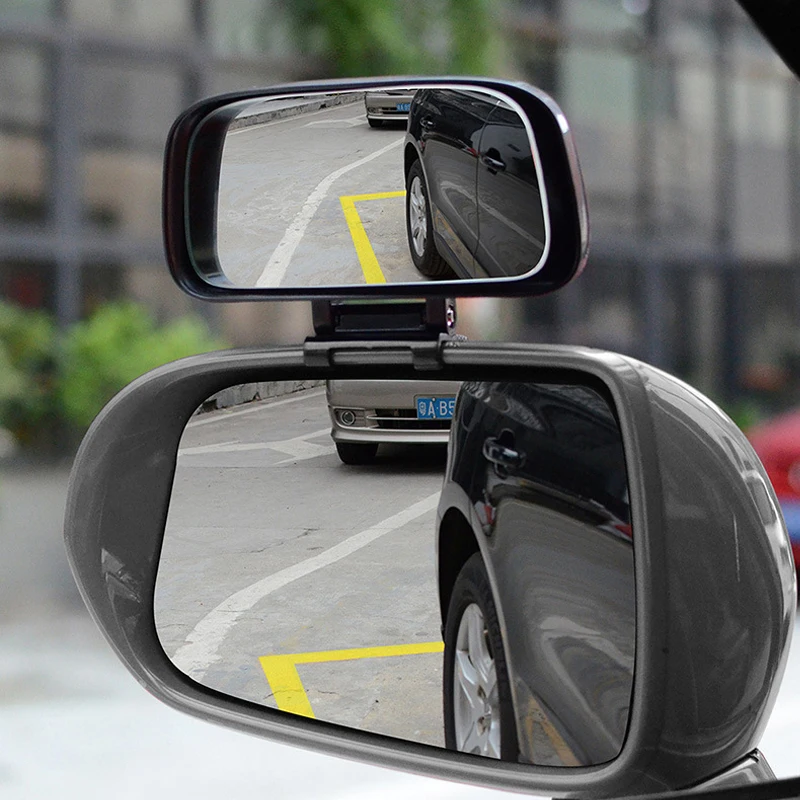 YASOKRO Rotation Adjustable Rear View Mirror Wide Angle Lens Car Blind Spot Mirror for Parking Auxiliary Free shipping