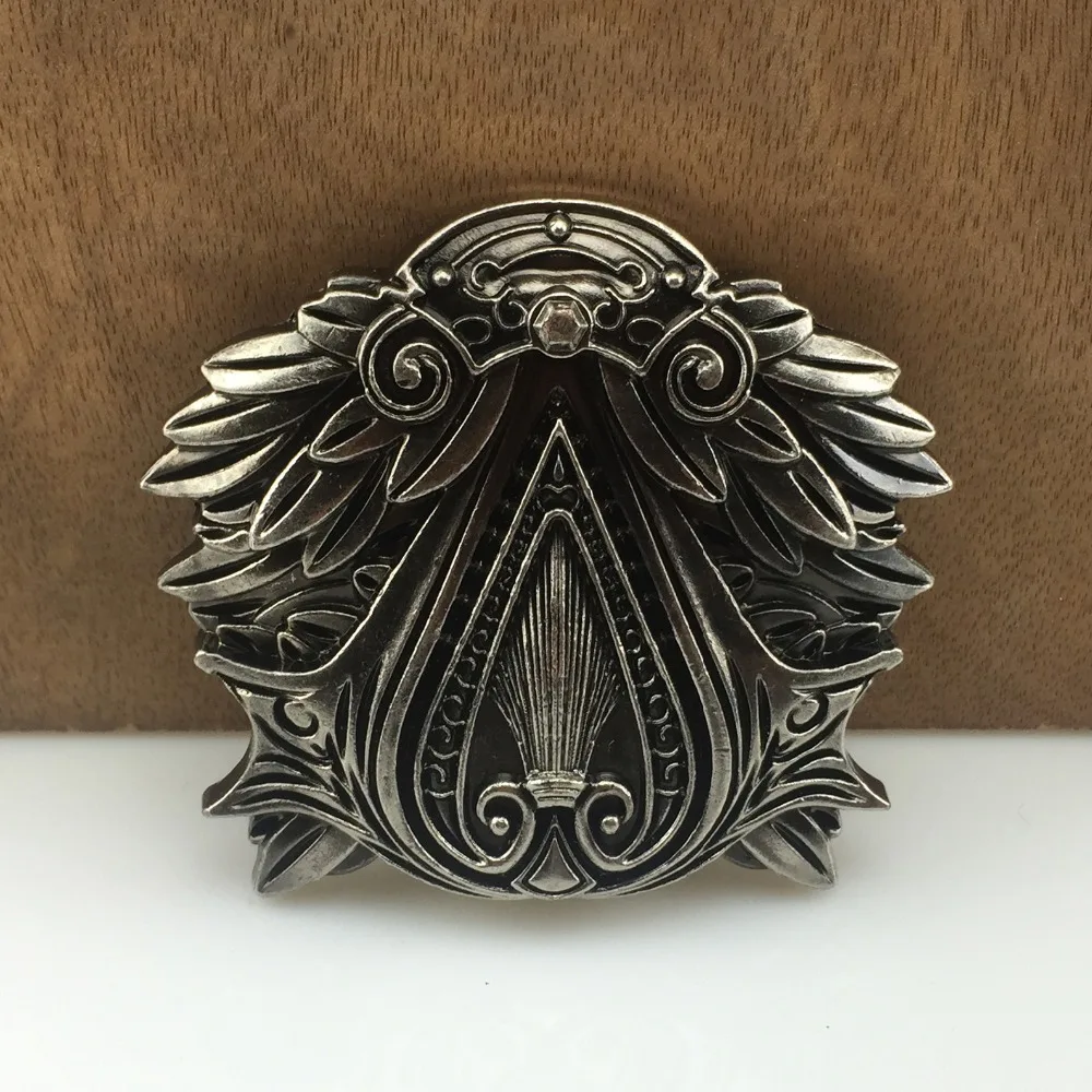 BuckleClub retro Ezio Audito game cowboy gift  belt buckle FP-03697 antique silver FINISH for men 4cm width loop drop shipping