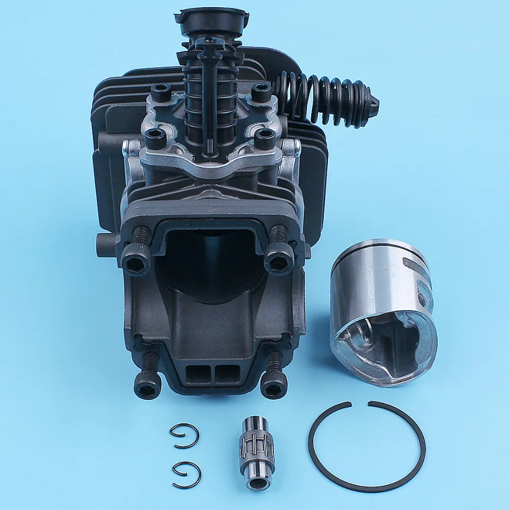Imagem -06 - Nikasil-cilindro Piston Intake Manifold Junta Kit Peças de Reposição Motosserra Fit para Husqvarna 445 450 Rancher 445e 450e ii 42 mm