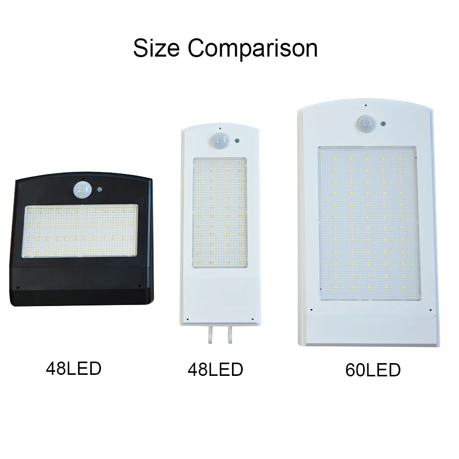 48/60 LED Wireless Solar Lights LED Outdoor Decor Waterproof PIR Motion Sensor Solar Wall Light For Garden Street Solar Lamps