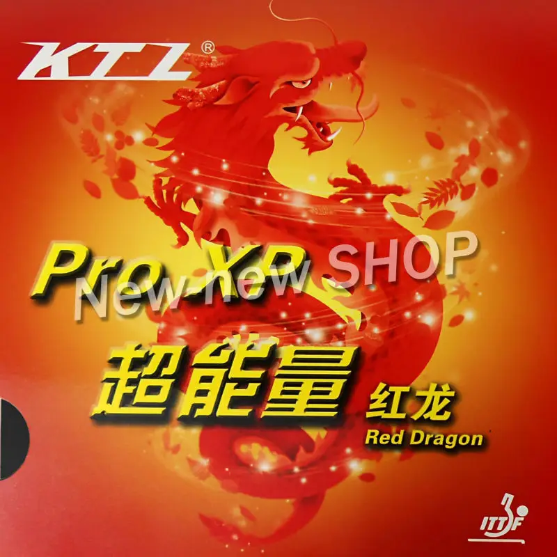 KTL Pro XP Red-Dragon Pips-in Table Tennis PingPong Rubber With Sponge