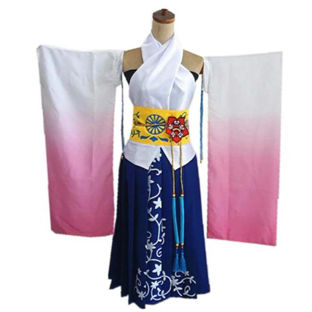 2019 Final Fantasy X 10 Yuna Cosplay Costume Custom Made