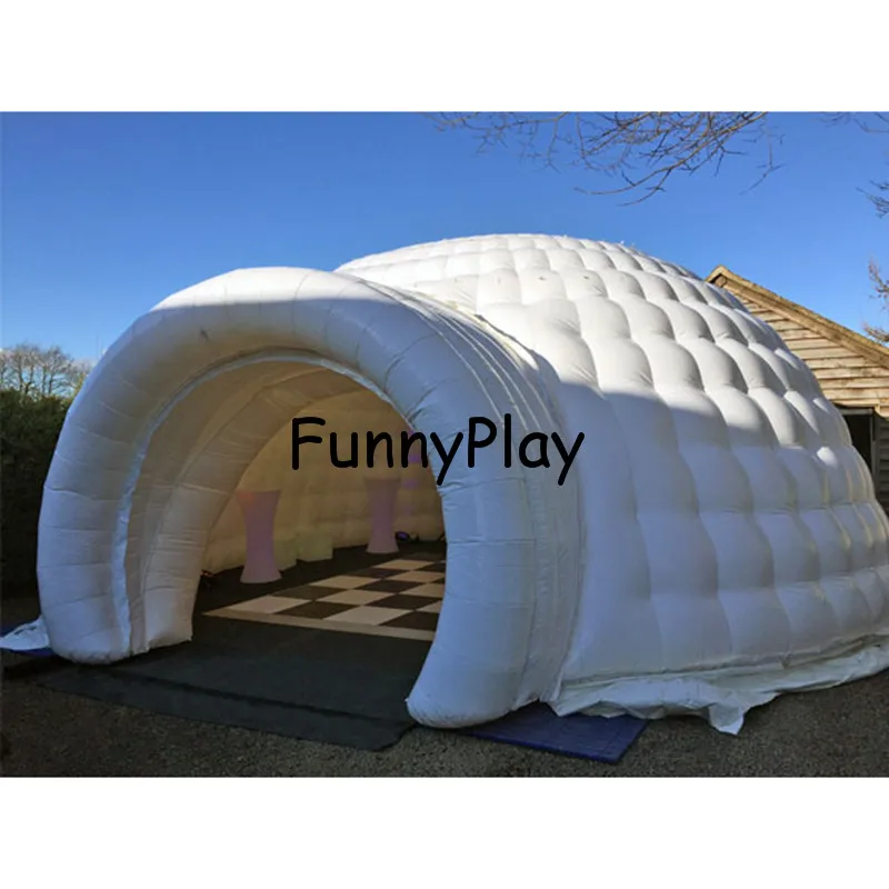 inflatable igloo air dome tent event buildings for party,inflatable snow igloo tent with led lighting,inflatable promotion tent