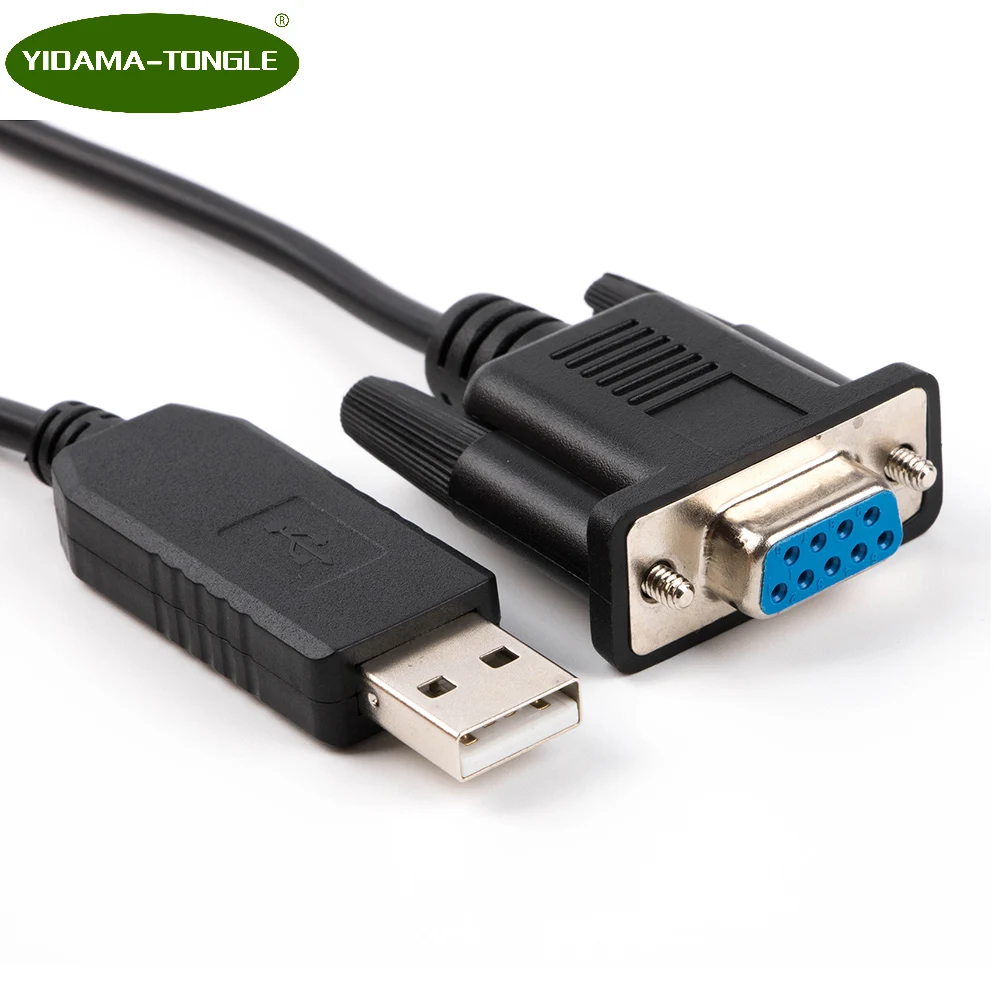 USB do RS232 Port COM Kabel szeregowy DB9 Pin Prolific cp2102 pl2303 ftdi null modem DCE Skrzyżowany przewodowy kabel adaptera RS232 COM 6ft