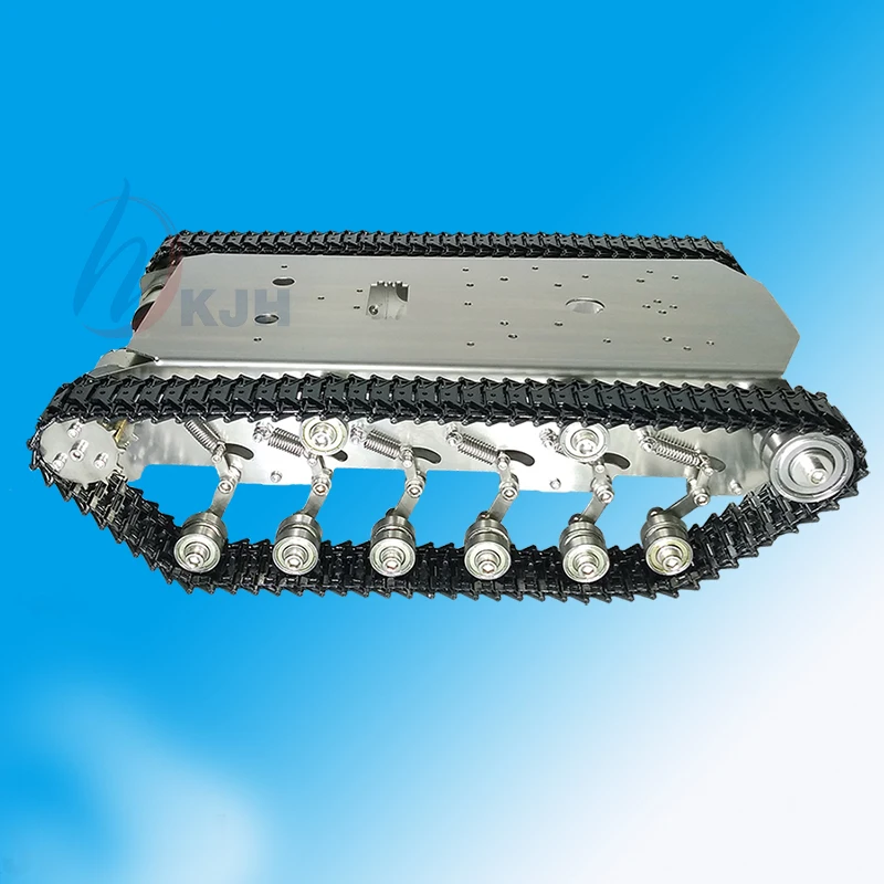 

Metal Stainless Steel Shock Absoption Robot Tank Car Chassis Big Load Tracked Damping Crawler With Track/Pedrail For Arduino