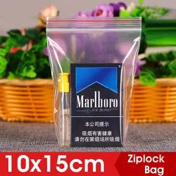10x15 Cm Small Plastic Ziplock Bags Jewelry Zipper Zip Lock Plastic Bags For Food Packaging Thick Clear Waterproof Storage Bag