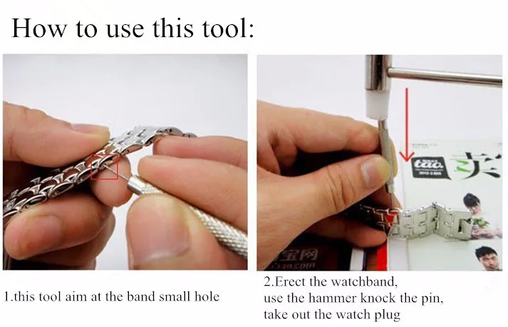 Watch Band Remover Pusher Stainless Steel Repair Watchmaker Tools Band Strap Adjuster Remove Link Pin Clock