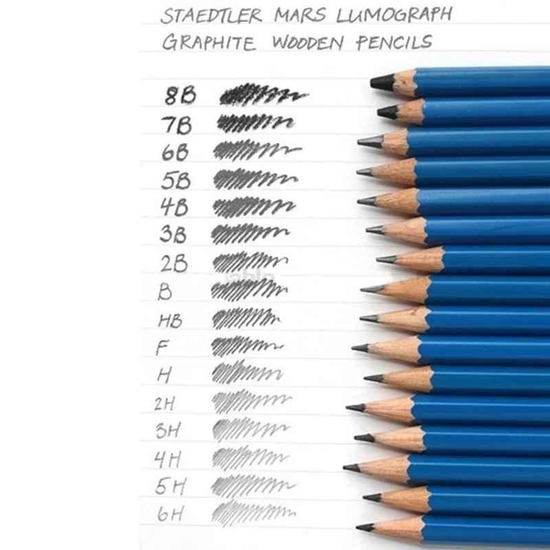 12 pcs STAEDTLER-100 Pencil Drawing Pencils School Stationery Office Supplies Sketching Pencils Student Art Supply H-9H/B-9B/HB