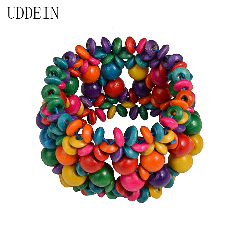 UDDEIN New Arrival Vintage bracelet for women bohemian one direction strand bracelets multi layer wood statement bangle Jewelry