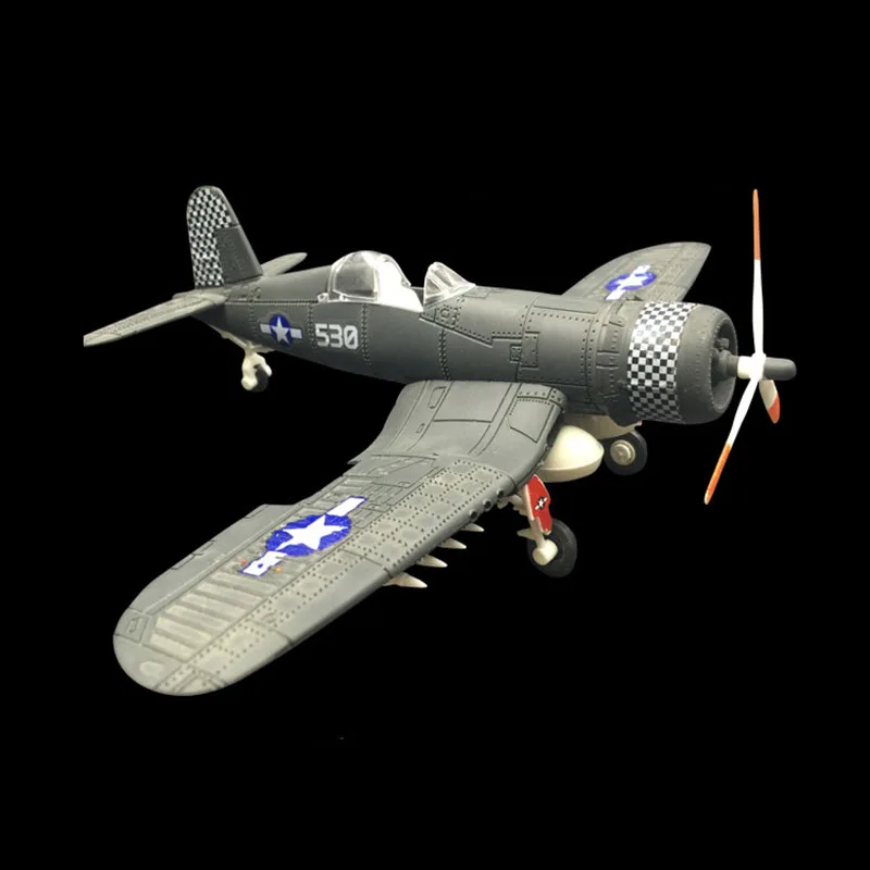 1/48 skala montażu Fighter zabawki modele budynku zestawy narzędzi Flanker samolot bojowy Diecast Pirate oparte F4U losowy kolor