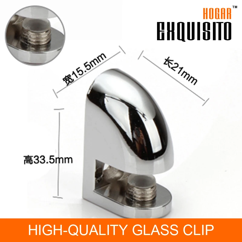 Bracket Bracket Accessories Home Hardware Fitting Glass F Clamp Fixed Folder Card Clip Glass - Plate EH110-10