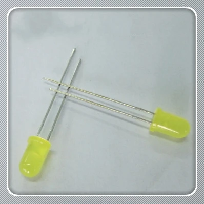 3MM LED Light-Emitting Diodes Yellow Glow Yellow Light Highlighted Luminous Tube 100 PCS / 1 Lot