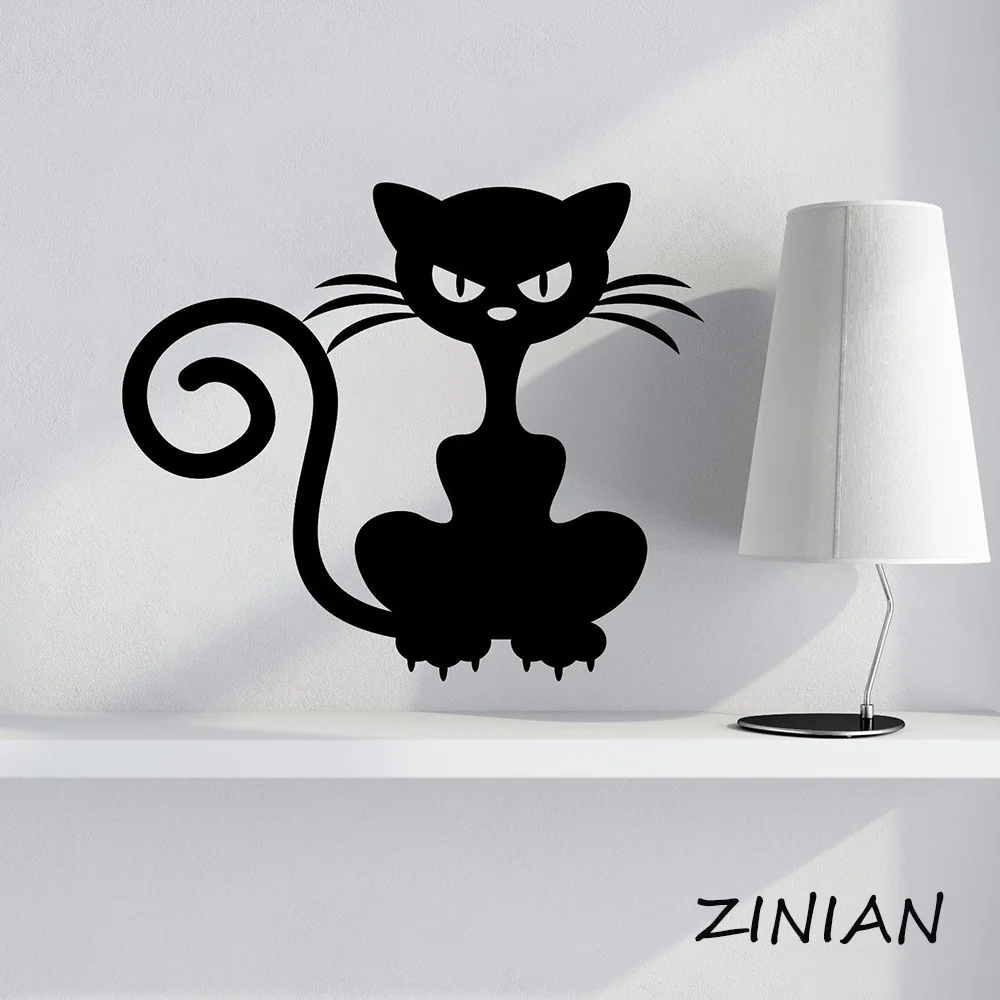 

Съемные милые наклейки на стену спальни для домашнего интерьера, Детские Виниловые наклейки для детской комнаты, животные, Детская декорация, наклейка Z512