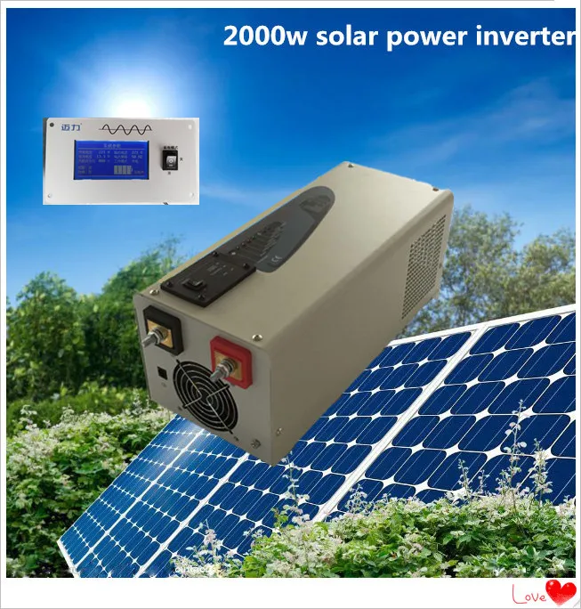 2019 CE,ROHS,ISO9001 approved,  inverter 2000w dc24v to 220vac 50Hz  low frequency solar power inverter with LCD Display