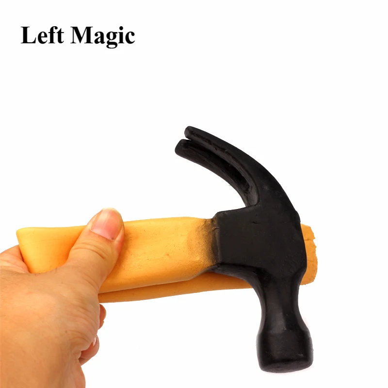 The Super Latex Rubber Fake Hammer Trick Crazy Hammer Magic Tricks Appearing Vanishing Magica Stage Gimmick Accessories Comedy