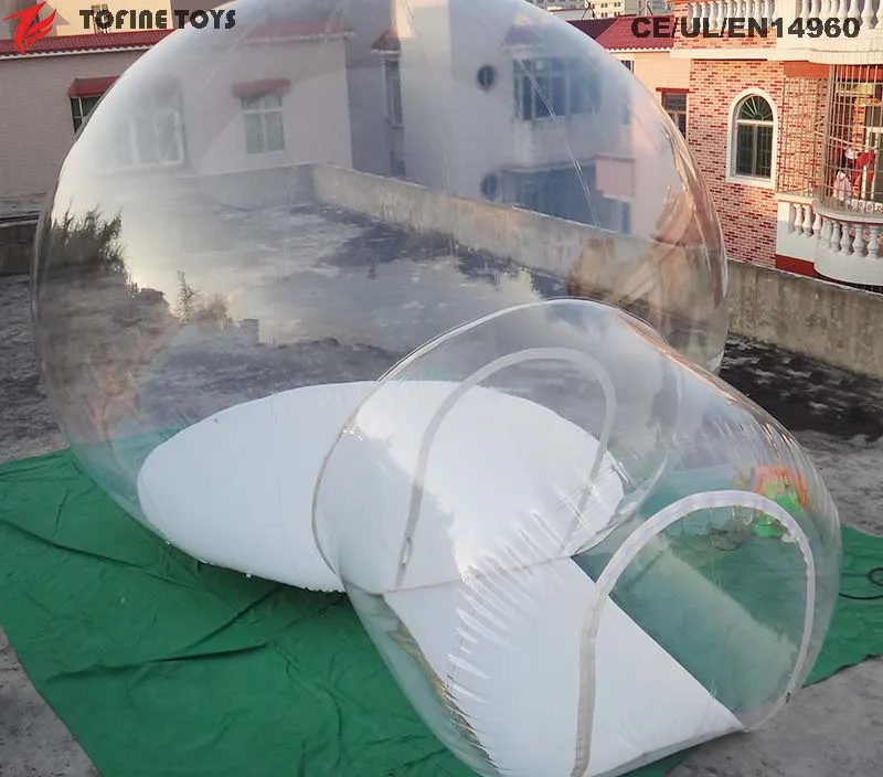 Free shipping inflatable clear bubble tent camping tent