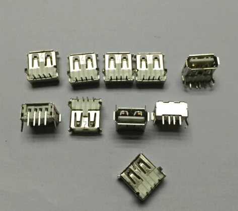 20PCS USB Type A Standard Port Female Solder Jacks Connector