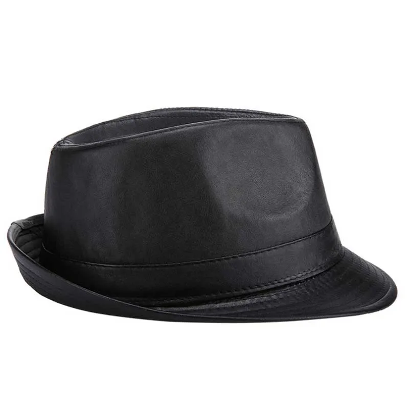 2017 new Sir Classic PU leather hat hat Men to restore ancient ways to keep warm warm Fast recovery fashion