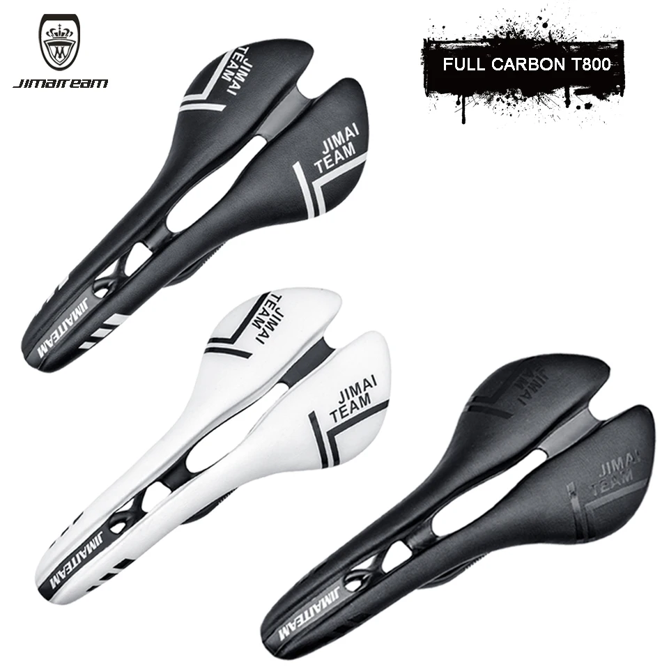 

JIMIATEAM seat cushion, all-carbon fiber road bike leather seat cushion, bicycle St. Mark's saddle seat cushion