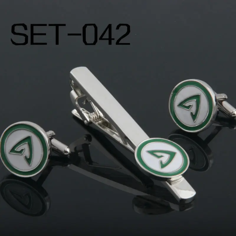 Novelty Interesting Tie Clips & Cufflinks Set  Can be mixed Free Shipping Set 042 ARROW