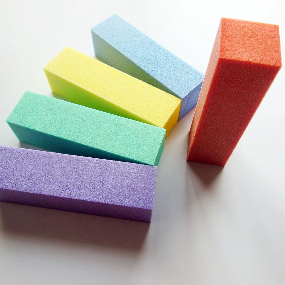 100pcs random colour nail sanding block polish for set file nail file nail art block manicure