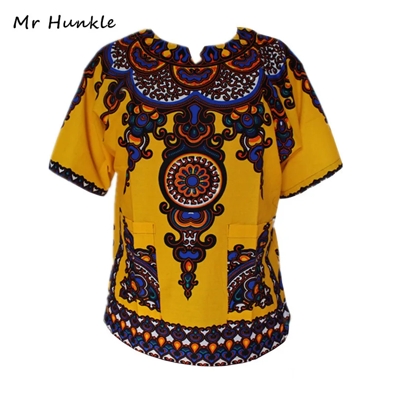 Mr Hunkle New Arrival Design African Traditional Print Dress 100% Cotton Dashiki Dresses For Men And Women Wholesale