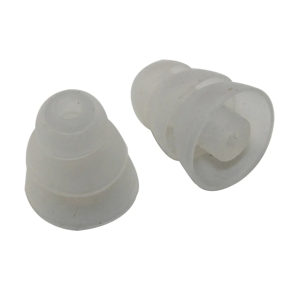 Poyatu شفافة صغيرة الحجم الثلاثي شفة سماعات الأذن ل Shure Se215 SE535 SE315 420 425 530 Westone سماعات أذن سماعات