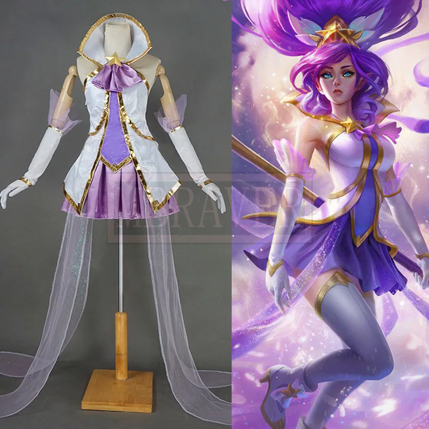 LOL Star Guardian Janna Cosplay Costume Halloween Uniform Outfit Custom Made Free Shipping