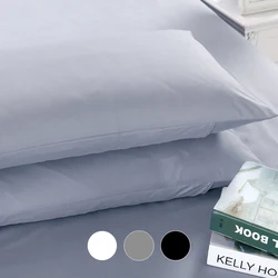 Custom Plain Pillow Case Pillowcase 50x70 50x75 50x80 70x70 Decorative Pillow Cover Bedding for Hotel Wedding White Black Gray