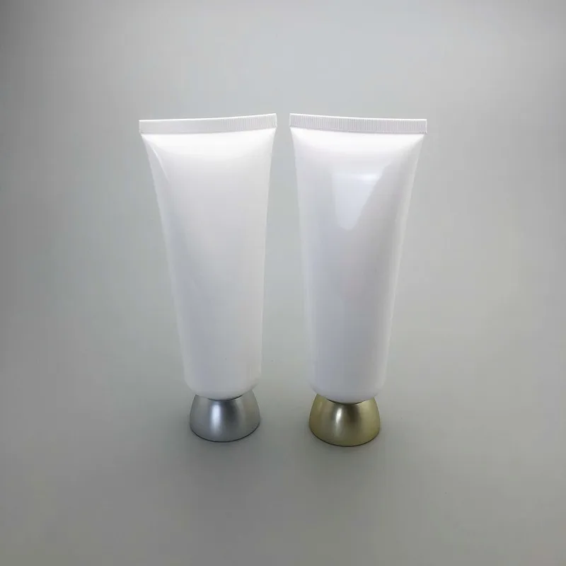 BEAUTY MISSION 120ML 40pcs/lot White Plastic Make up Soft Bottle Cosmetic Facial Cleanser Hand Cream Packing Squeeze Tube