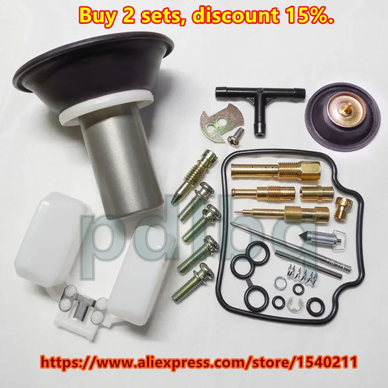 PD24J Carburetor Repair Rebuild Kit GY6 125CC ATV Gokart Moped Scooter 22MM plunger(most complete configuration)