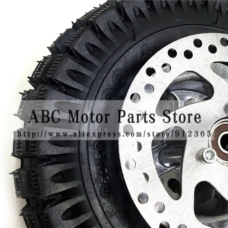 3.00-4 Electric Scooter Front Wheel tyre Alloy Rim hub and inner tube wheels 140MM Brake Disc Plate Gas scooter bike