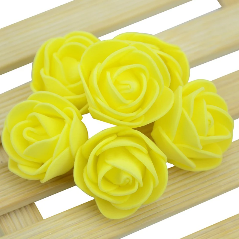 Über 480 Stück-500 Stück/3 cm Mini-PE-Schaum-Rosenblütenkopf, künstliche Rosenblüten, handgefertigt, DIY, Party, Hochzeit, Heimdekoration – Detail 10