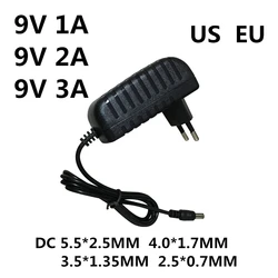 1 sztuk AC/Adapter DC DC 9 V 1A 2A 3A AC 100-240V konwerter zasilacz 9 V Volt 1000MA ładowarka zasilacz ue US wtyczka