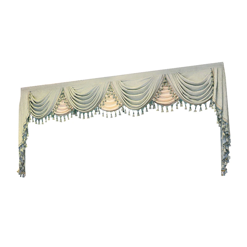 New Pelmet Europe Luxury Valance Curtains for Living Room Window Curtains for Bedroom Curtains 1 Piece Custom Made