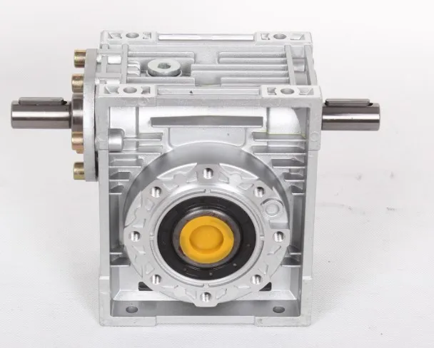 NRV063-VS Worm Reducer double input shaft diameter 19mm Ratio 5:1 - 80 :1 90 degree Worm Gearbox Speed Reducer