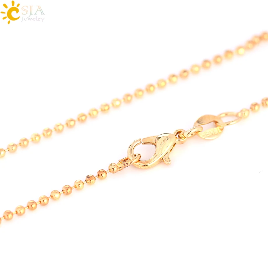 CSJA Irregular Natural Crystal Pillar Pendants Healing Clear Quartz Necklace Gold Color Necklaces for Women Men Random Size F804