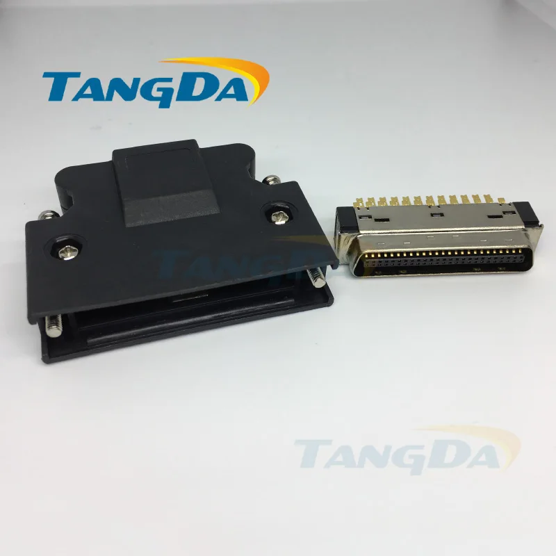 Tangda Servo connector SCSI HPCN servo driver gold-plated male head Connect 50p 50pin 50 core A.