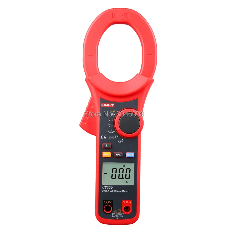 UNI-T UT220 Series Industrial 2000A True RMS Digital Clamp Meter UT221 UT220; Opening Size 63mm