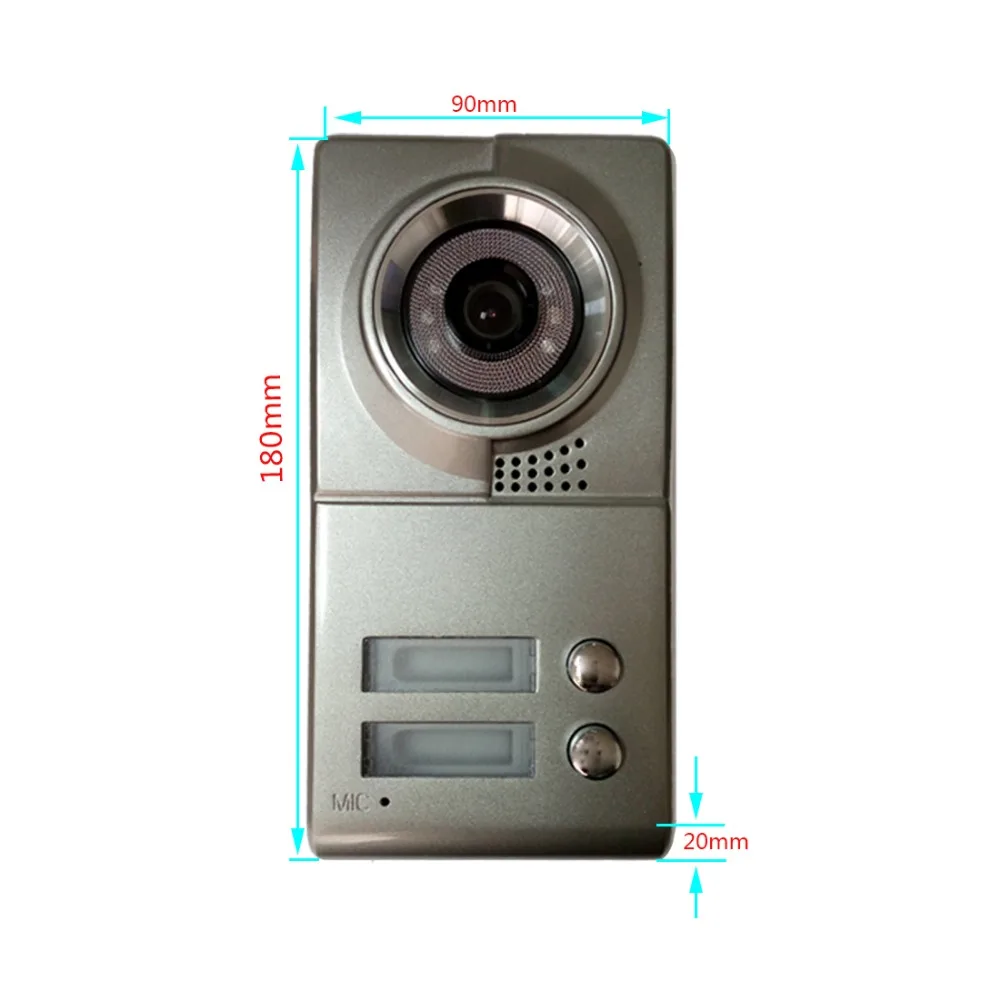 Sysd 7 Inch Kleur Video Deurtelefoon Intercom Deurbel System Kit Ir Camera Deurtelefoon Monitor Intercom Night View