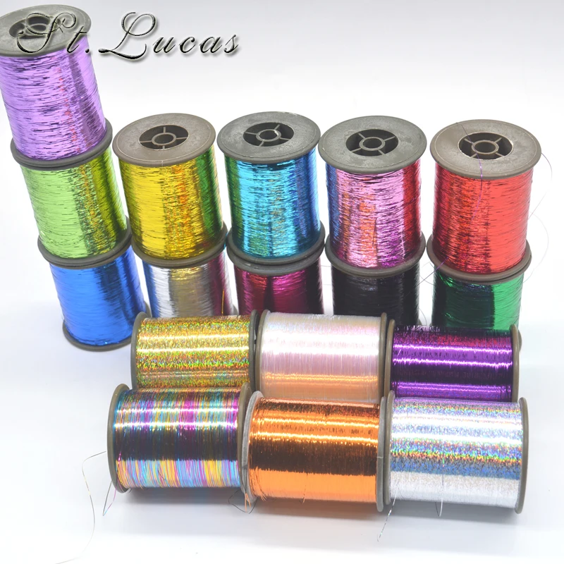 28C Flat wire 8000M/Roll DMC Metallic Embroidery Crochet Threads Knitting Yarn Cross Stitch Threads Sewing accessories diy