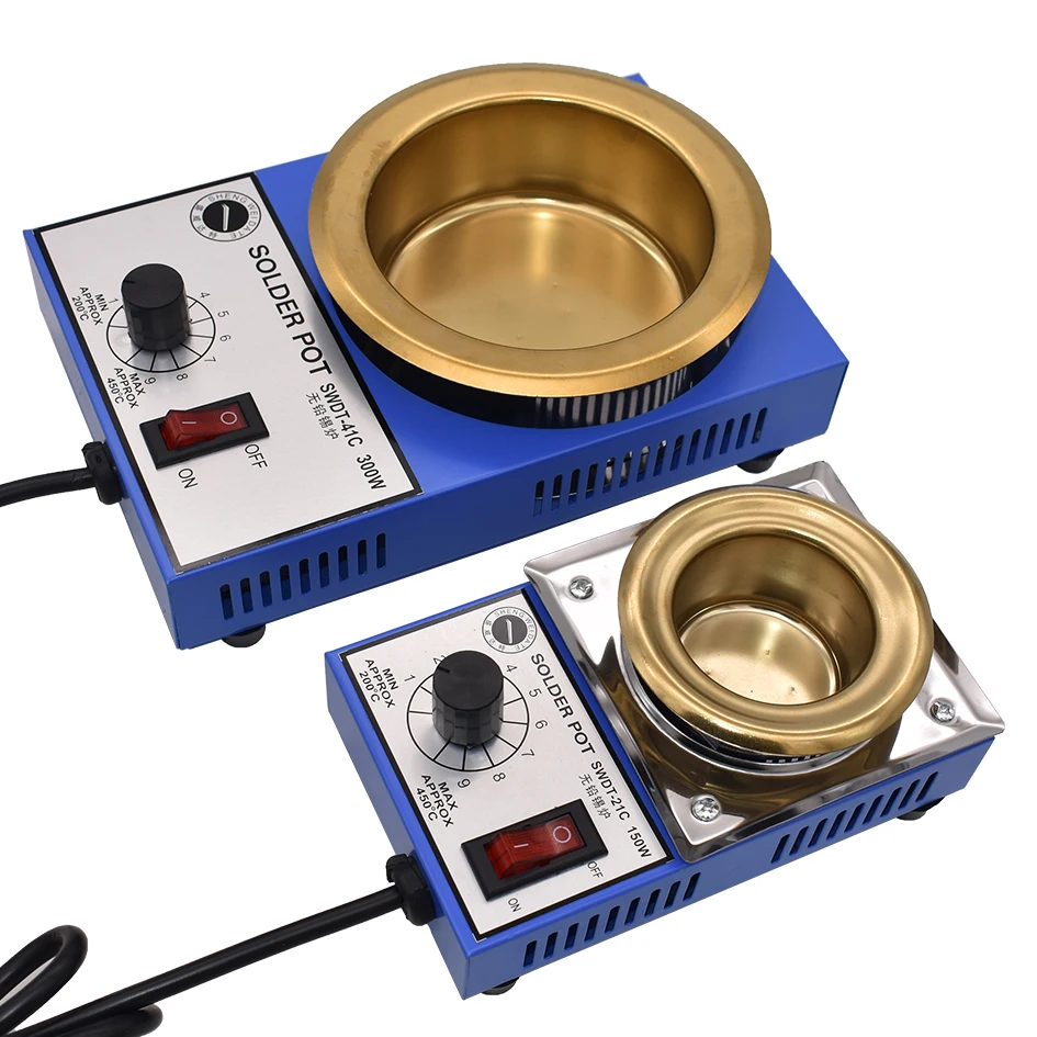 220V 300W Solder Pot Soldering Desoldering Bath 100mm SWDT- 41C Solder   Pot 450 Degree Max Soldering Desoldering Bath 30pcs/lot