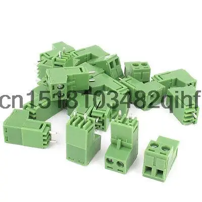 

20pcs 300V 15A 5.08mm Pitch 2-Pin 2-Position PCB Screw Terminal Block Connector