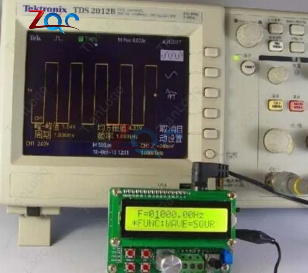 FYE050 DDS Function Signal Generator Frequency Counter Waveform Triangle Sine Square Wave Duty Cycle Frequency Generator Module