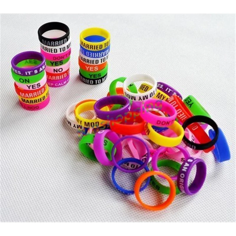 5 pcs / Lot E cigarette Anti-slip Ring Silicon Rubber Band Vape Rings For Mechanical Mod with Multiple Colors