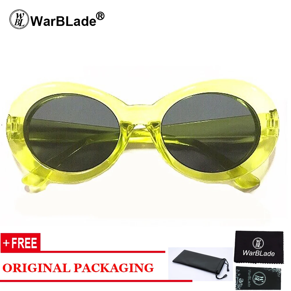 Goggles Kurt Coba Sunglasses Transparent Clear Lenses Glasses Vintage NIRVANE Oval Eyewear Fashion Classic Sun Glasses