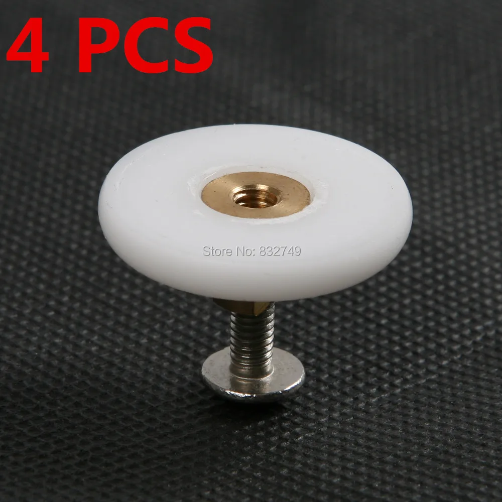 

4 PCS 9.5mm Shower Door Slide Roller Runner Wheel Door Bathroom Sliding Cabinet Eccentric Pulleys