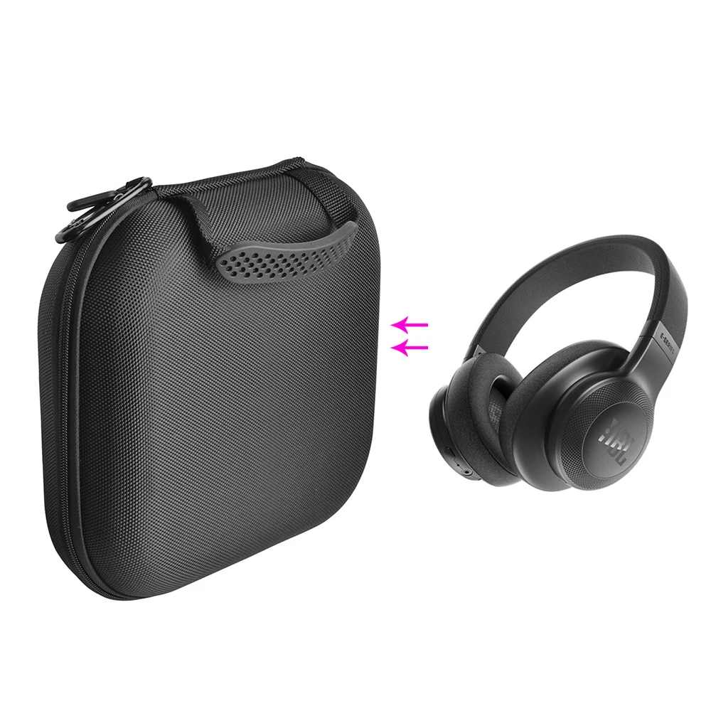 Portable Headphone Case Bag for JBL E45BT E40BT E55BT Soundgear UA Flex Duet NC Wireless JR300 T450BT V750NC Headphones Carrying