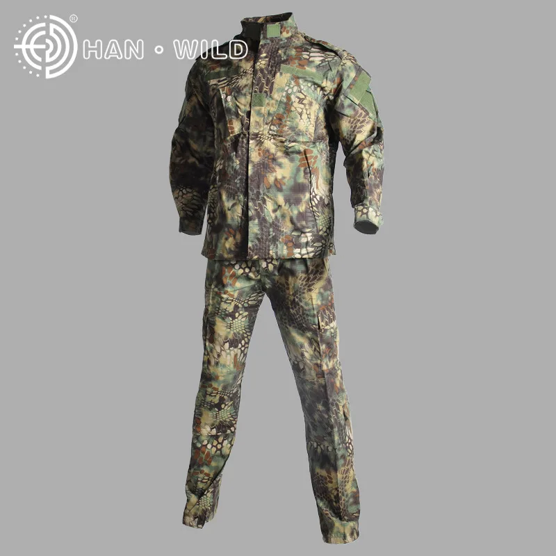 Tactical Camo Jacket+Pants Hunting Clothes Ghillie Suit Uniform Woodland Airsoft Digital Desert Camouflage Uniform