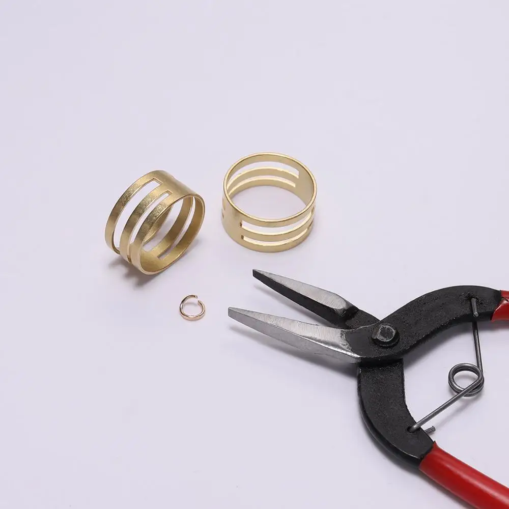 Brass Jump Ring Open Close Tools Findings Finger Ring Opening Helper Tool For Jewelry Making Round Circle Bead Pliers